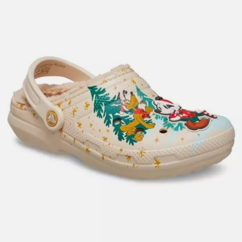Disney Christmas Mickey Mouse & Friends Holiday Clogs for Adults Crocs NWT M4/W6 - Picture 3 of 3